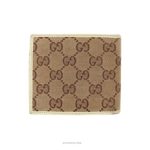 🔴 Gucci  GG Canvas Bifold Wallet - Brown - Picture 3 of 9